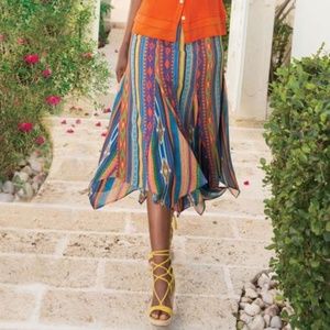 Soft Surroundings Fantasia Carnival Boho Skirt Sz‎ L